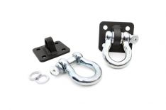 Rough Country 1058 D Ring Shackles and Mounts, TJ Stubby, XJ Winch, Jeep XJ (84-01)/TJ (97-06)