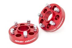 Rough Country 1092RED 1.5in Wheel Adapters, 5x4.5 to 5x5, Red, Jeep XJ/Comanche MJ Wrangler TJ