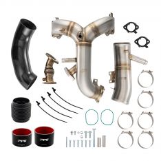 PPE Power Turbo Inlet and Intake Manifold Kit - Ford 6.7L Power Stroke 2017-2019 - Brushed 315053510
