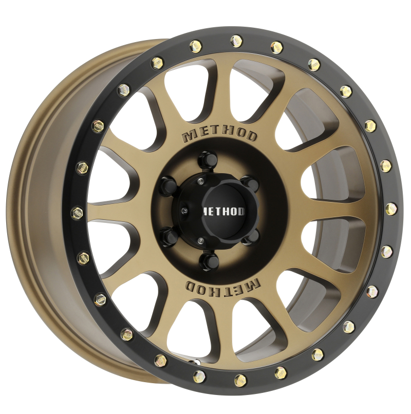 12in Method Rims Method MR305 NV 16x8 0mm Offset 6x5.5 108mm CB Method Bronze/Black ...