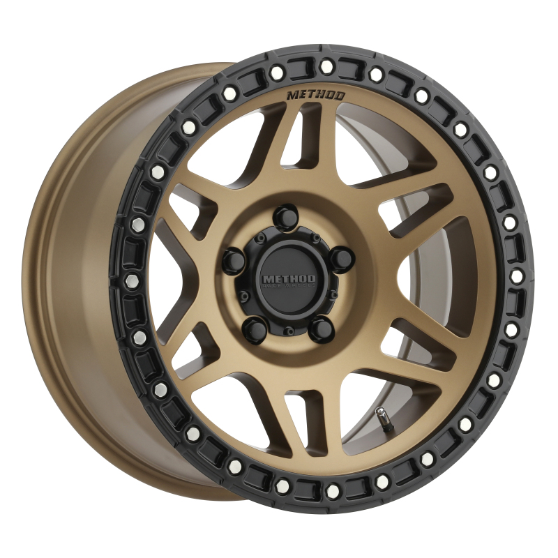 12in Method Rims Method MR312 17x9 -12mm Offset 5x5 71.5mm CB Method Bronze/Black Street ...