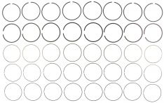 Mahle Engine Piston Ring Set 42082CP