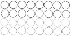 Mahle Engine Piston Ring Set 42160