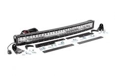 Rough Country 70624 Behind Grille LED Kit, 30in Black Dual Row, White DRL, Silverado 1500 (14-15)