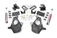 Rough Country 721.2 Lowering Kit Knuckle 2 FR 4 RR Chevy GMC 1500 (07-14) 721.20