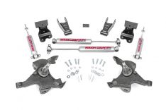 Rough Country 725.2 Lowering Kit 2 Inch FR 4 Inch RR Chevy C1500 K1500 Truck 2WD (88-99) 725.20