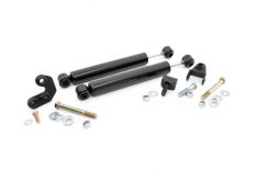 Rough Country 87308 Dual Steering Stabilizer, 2.5-6.5in Lift, Jeep MJ/Wrangler TJ/Unlimited
