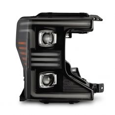 AlphaRex 20-22 Ford F-250/F-350 Super Duty Pro-Series Projector Headlights Black w/ Activation Light