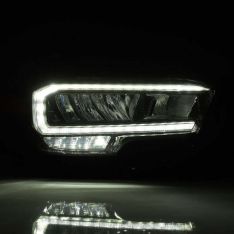 AlphaRex 16-23 Toyota Tacoma LUXX-Series LED Crystal Headlights - Alpha-Black