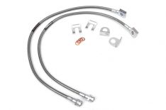 Rough Country 89702 Brake Lines, Stainless, FR, 4-6in Lift, Jeep XJ/Wrangler TJ/Unlimited