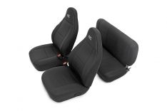 Rough Country 91001 Seat Covers, Front and Rear, Jeep Wrangler TJ (03-06)/Unlimited (04-06)