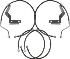 Carli Suspension CS-FORDBBL-45-17 Hardware Braided Brake Lines 4.5in, 17-23 Ford F-250/F-350 SD