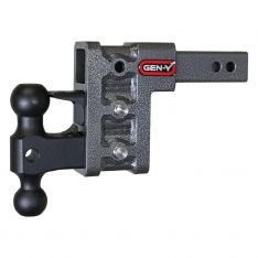 GEN-Y Hitch GH-523 Mega-Duty 2in Shank 5in Drop 2K TW 16K Hitch w/GH-051 Dual-Ball/GH-032 Pintle