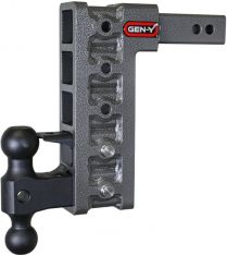 GEN-Y Hitch GH-525 Mega-Duty 2in Shank 10in Drop 2K TW 16K Hitch w/GH-051 Dual-Ball/GH-032 Pintle