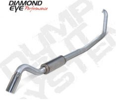 Diamond Eye KIT 4in Turbo Back SGL AL: TURN DOWN 00-03 FORD 7.3L F250/F350