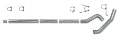 Diamond Eye KIT 5in Catback MFLR RPLCMENT PIPE Single AL: 2004.5-2007.5 DODGE CUMMINS 600