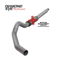Diamond Eye KIT 5in Catback MFLR RPLCMENT PIPE Single AL: 03-07 FORD 6.0L F250/F350