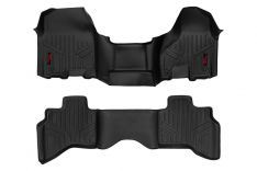 Rough Country M-31312 Floor Mats, One Piece FR/RR Quad Cab, Ram 1500 2WD/4WD (12-18/Classic)