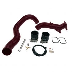 Wehrli Custom Fab WCF100693-RED 3in Y-Bridge Kit, WCFab Red, 01-04 GM 6.6L LB7 Duramax