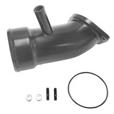 Wehrli Custom Fab WCF100721-GW 3.5in Intake Horn w/PCV Port, Gloss White, 17-19 GM 6.6L L5P Duramax