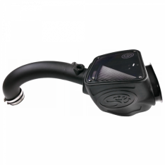 Cold Air Intake For 16-18 Nissan Titan, V8-5.0L Cummins Dry Dry Extendable White S&B