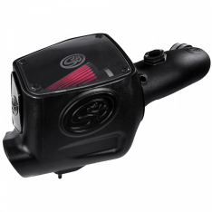Cold Air Intake For 08-10 Ford F250 F350 V8-6.4L Powerstroke Cotton Cleanable Red S&B
