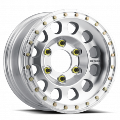 Aluminum Wheel 17x9 Beadlock MR103 6x139.7 -12 Offset Raw Silver Method