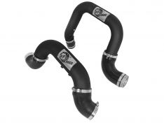 aFe BladeRunner 2-1/2 IN/3 IN Aluminum Hot and Cold Charge Pipe Kit Black 46-20264-B