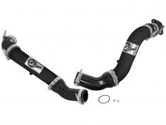 aFe BladeRunner 3 IN Aluminum Hot and Cold Charge Pipe Kit Black 46-20284-B