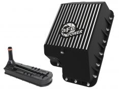 aFe aFe POWER Pro Series Transmission Pan Black w/Machined Fins 46-70122-1