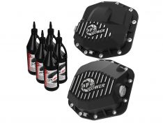 aFe Pro Series Differential Cover Black w/Machined Fins/Gear Oil 46-7100AB