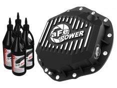 aFe Pro Series Rear Differential Cover Black w/Machined Fins/Gear Oil 46-71151B