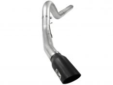 aFe ATLAS 5 IN Aluminized Steel DPF-Back Exhaust System w/Black Tip 49-03054-B