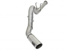aFe ATLAS 5 IN Aluminized Steel DPF-Back Exhaust System w/Polished Tip 49-03090-P