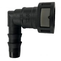 FQC1290 1/2" 90? Quick Connect to 1/2" Hose Barb Fitting