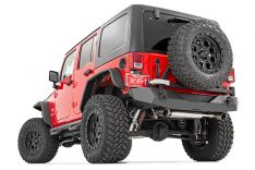 Rough Country 10594A Rear Bumper, Rock Crawler, Tire Carrier, Jeep Wrangler JK/Unlimited (07-18)