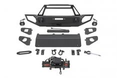 Rough Country 10660 Front Winch Bumper, 9500S, Jeep Gladiator JT/Wrangler JK/JL/Unlimited 4WD