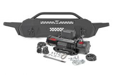 Rough Country 10716 High Clearance Front Bumper w/ 12000-Lb Winch, Toyota Tacoma 4WD (16-23)