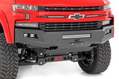 Rough Country 10757A High Clearance Front Bumper, LED Lights, Skid Plate, Silverado 1500 (19-22)