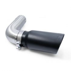 PPE Power Exhaust Tip SS 4  ID w  4  pipe - GM 6.6L Duramax 2014-2019 - Black 117020120