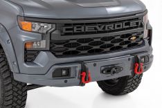 Rough Country 13007-GXD Front FXS Bumper, 12000S, GXD Sterling Grey Metallic, Silverado 1500 (23-26)