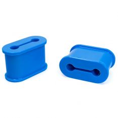 PPE Power Silicone Bushings (Pair) - 40 Hardness Blue 168030144