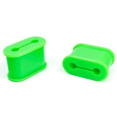 PPE Power Silicone Bushings (Pair) - 50 Hardness Green 168030154