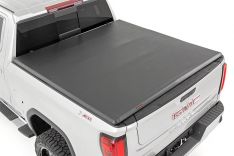 Rough Country 41308550A Soft Tri-Fold Bed Cover, 5ft 10in, Silverado/Sierra 1500 (19-26)