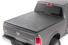 Rough Country 41319640A Soft Tri-Fold Bed Cover, 6ft 4in, Ram 1500/2500/3500 2WD/4WD (10-25/Classic)