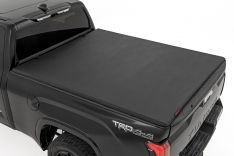 Rough Country 41419660A Soft Tri-Fold Bed Cover, 6ft 7in, w/ or w/o OE Rails, Toyota Tundra (22-26)