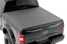 Rough Country 41521550A Soft Tri-Fold Bed Cover, 5ft 7in, Ford F-150 (21-26)/Lightning (22-26)