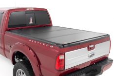 Rough Country 49214651 Hard Tri-Fold Bed Cover, 6ft 10in, Ford F-250/F-350 Super Duty (99-16)