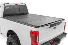 Rough Country 49220651 Hard Tri-Fold Bed Cover, 6ft 10in, Ford F-250/F-350 Super Duty (17-26)
