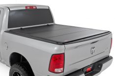 Rough Country 49319550 Hard Tri-Fold Bed Cover, 5ft 7in, Ram 1500 2WD/4WD (09-18/Classic)
